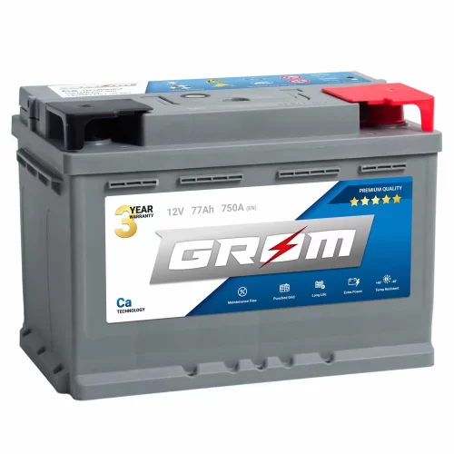 Grom 77Ah 750A R+ Акумулатор Grom 77Ah 750A R+